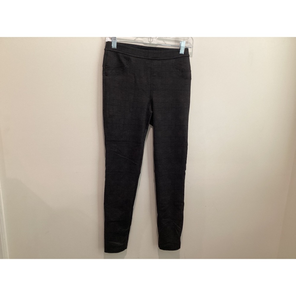 Sanctuary Grease Legging Grey Plaid Skinny Pull On Pants Womens Small Glen Check
